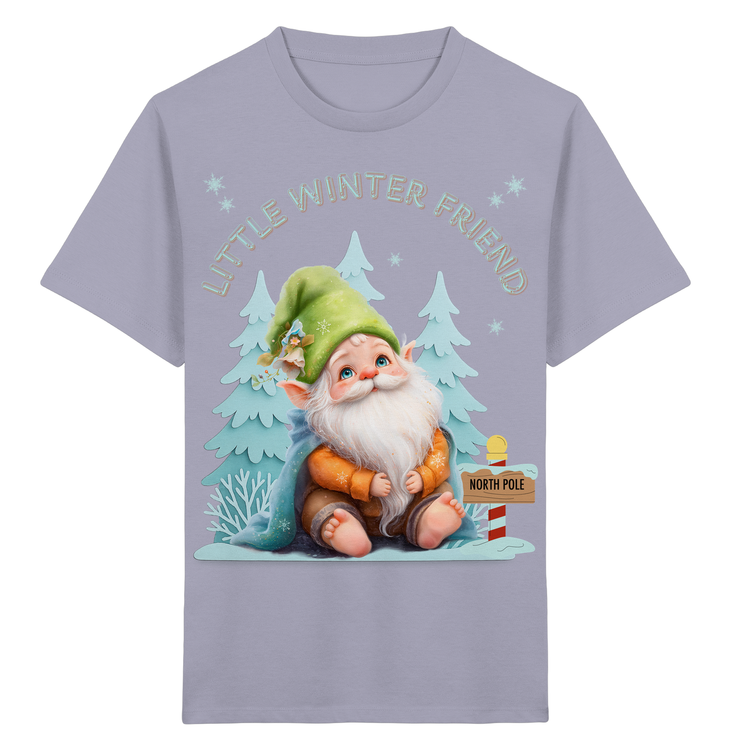 Little Winter Friend – Kinder Organic Shirt mit Winterwichtel