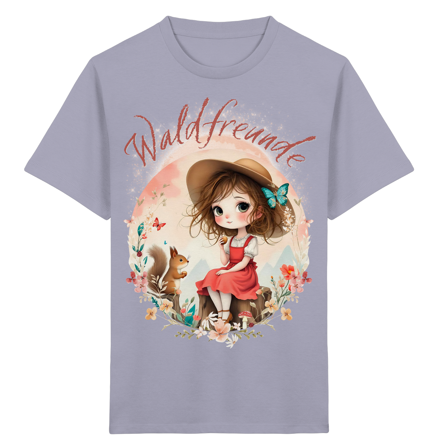 Mädchen Organic Shirt Waldfreunde – Bequeme Outdoor Mode für kleine Naturentdecker