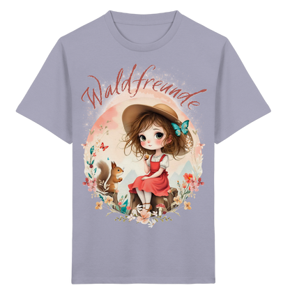 Mädchen Organic Shirt Waldfreunde – Bequeme Outdoor Mode für kleine Naturentdecker