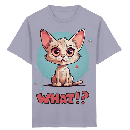 Kids Organic Shirt mit frechem Katzenmotiv