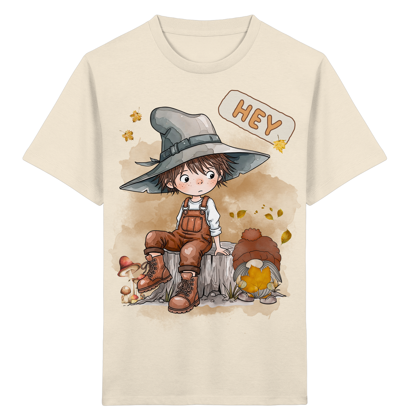 Herbstliches Kinder T-Shirt für Jungen und Mädchen – trendige Mode für Schule und Freizeit