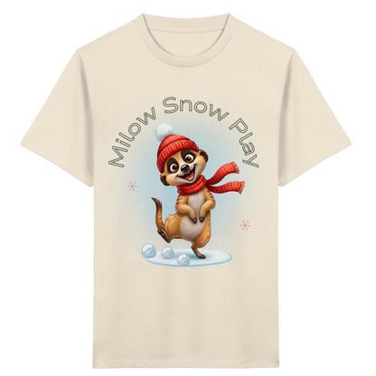 Milow Snow Play – Kinder T-Shirt mit liebevollem Wintermotiv