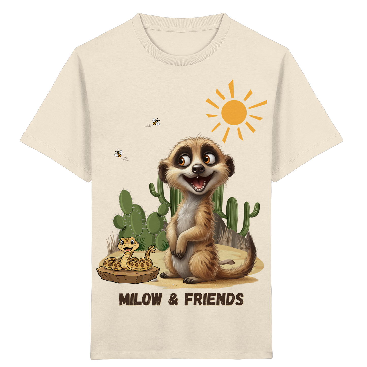 Milow Kids Organic Shirt, das freche Motiv von Kunst & Klamotte