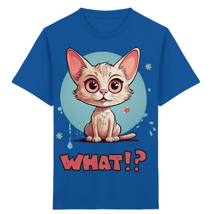 Kids Organic Shirt mit frechem Katzenmotiv