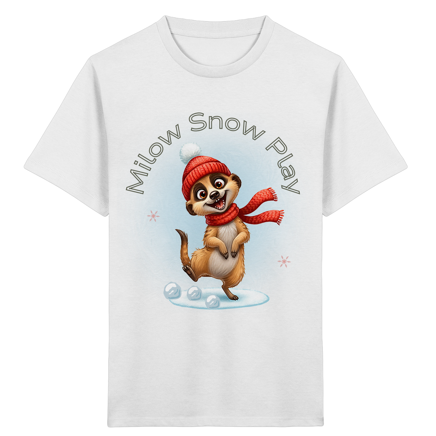 Milow Snow Play – Kinder T-Shirt mit liebevollem Wintermotiv
