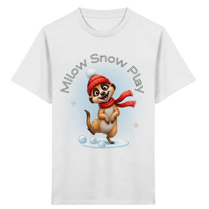 Milow Snow Play – Kinder T-Shirt mit liebevollem Wintermotiv
