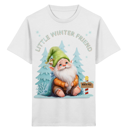 Little Winter Friend – Kinder Organic Shirt mit Winterwichtel