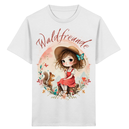 Mädchen Organic Shirt Waldfreunde – Bequeme Outdoor Mode für kleine Naturentdecker