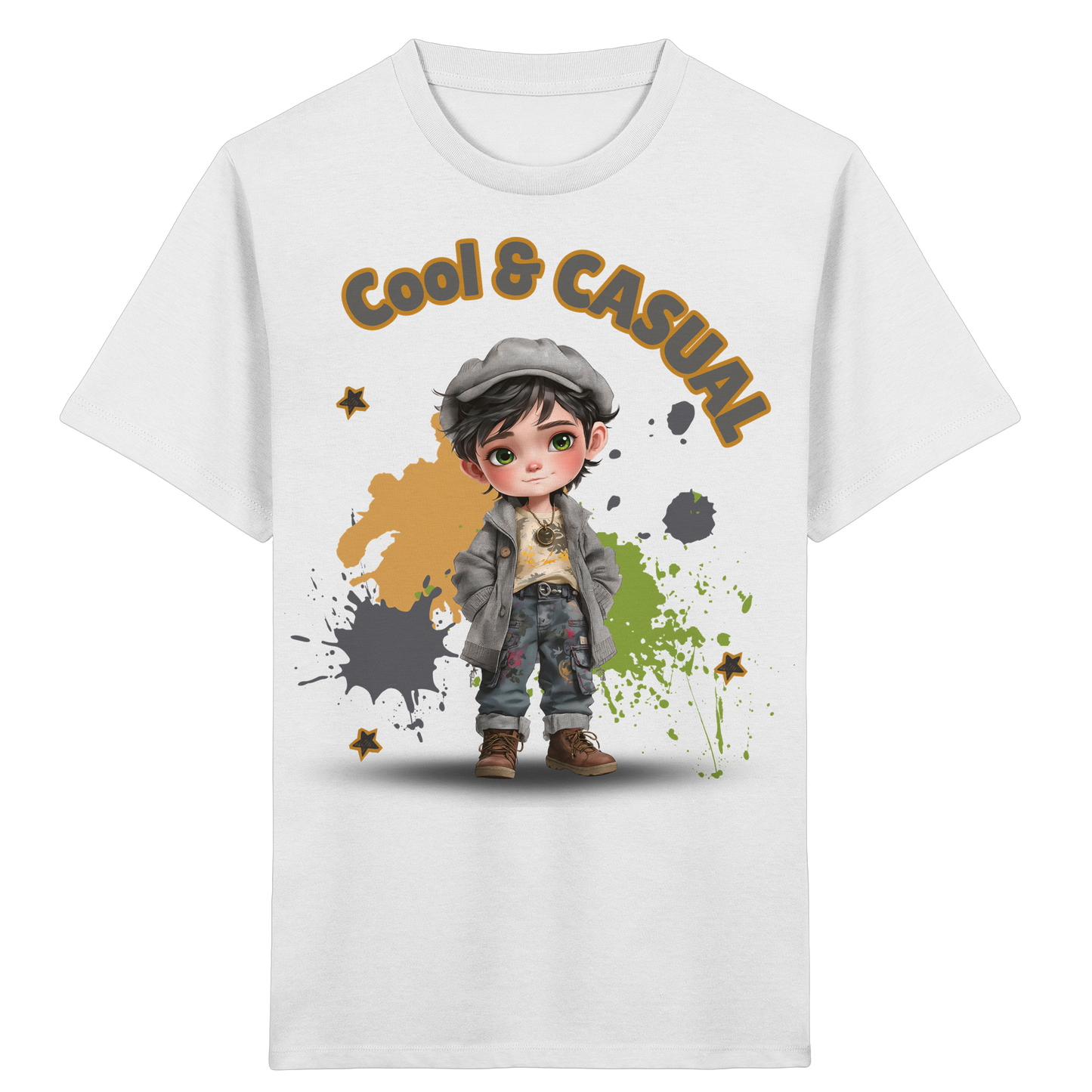 Kids Organic Shirt Cool & Casual – Jungen T-Shirt aus Bio-Baumwolle im Streetstyle Look
