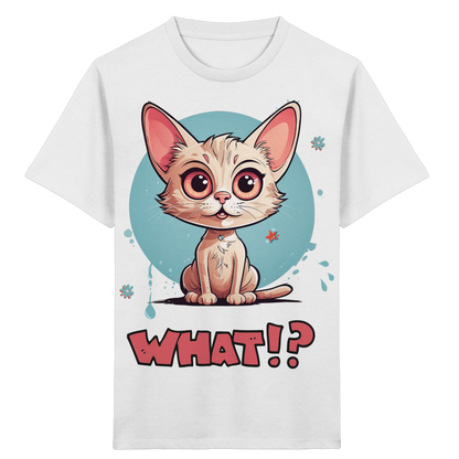 Kids Organic Shirt mit frechem Katzenmotiv