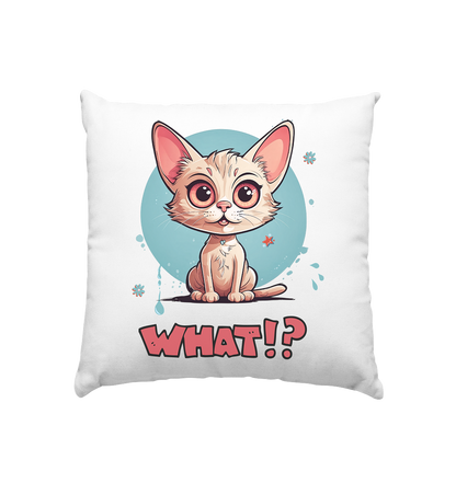 Freches Katzenkissen für Kinder 40x40cm