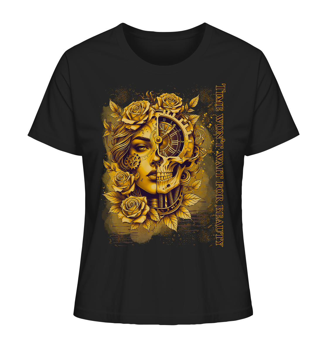 Ladies Organic Shirt mit kunstvollem Print |  Modernes Design für Alltag & Streetstyle