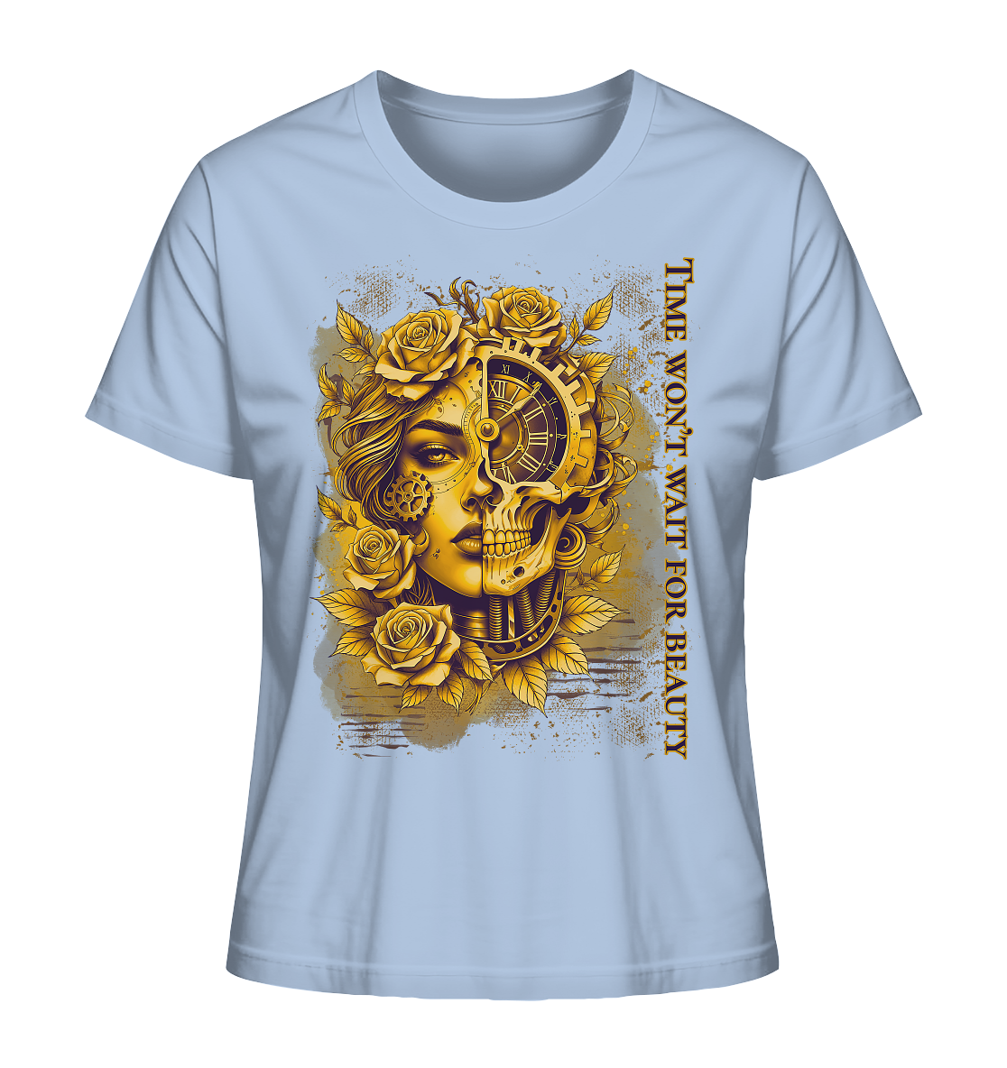 Ladies Organic Shirt mit kunstvollem Print |  Modernes Design für Alltag & Streetstyle