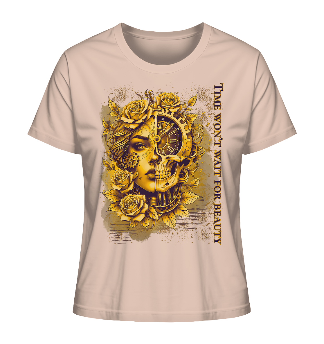 Ladies Organic Shirt mit kunstvollem Print |  Modernes Design für Alltag & Streetstyle