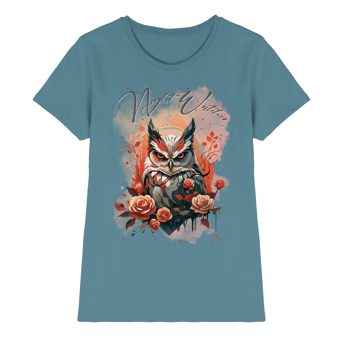 Hochwertiges Damen-Shirt mit intensivem Dark-Art-Motiv und angenehmer Passform