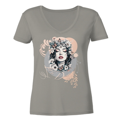 Modernes Damen V-Neck Shirt für Fashion und Freizeit – stylische Mode für selbstbewusste Frauen