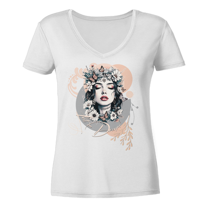 Modernes Damen V-Neck Shirt für Fashion und Freizeit – stylische Mode für selbstbewusste Frauen