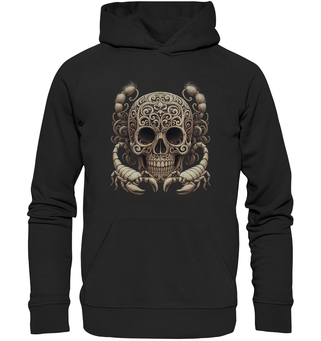 Hoodie „Inkanation  Schädelkunst - Organic Basic Hoodie