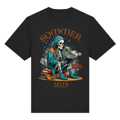 T-Shirt mit Sommer 2025 Design | Sarkastisches Shirt für Humor-Fans | Witziger Front- & Rückendruck zum Wettertrend