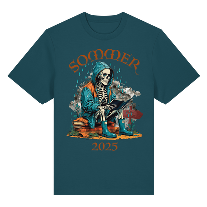T-Shirt mit Sommer 2025 Design | Sarkastisches Shirt für Humor-Fans | Witziger Front- & Rückendruck zum Wettertrend