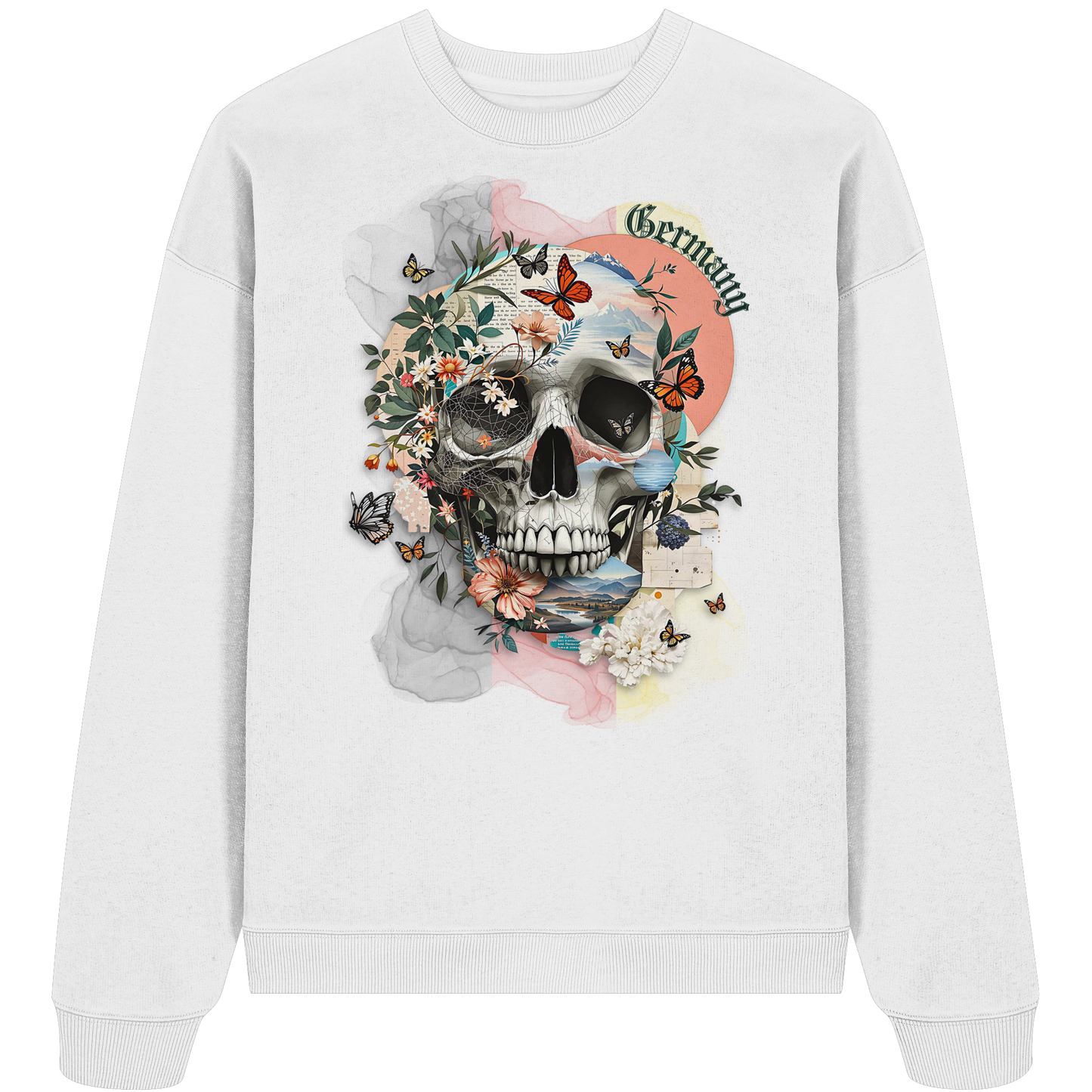 Germany Organic Oversize Sweatshirt Mein Herz bleibt hier