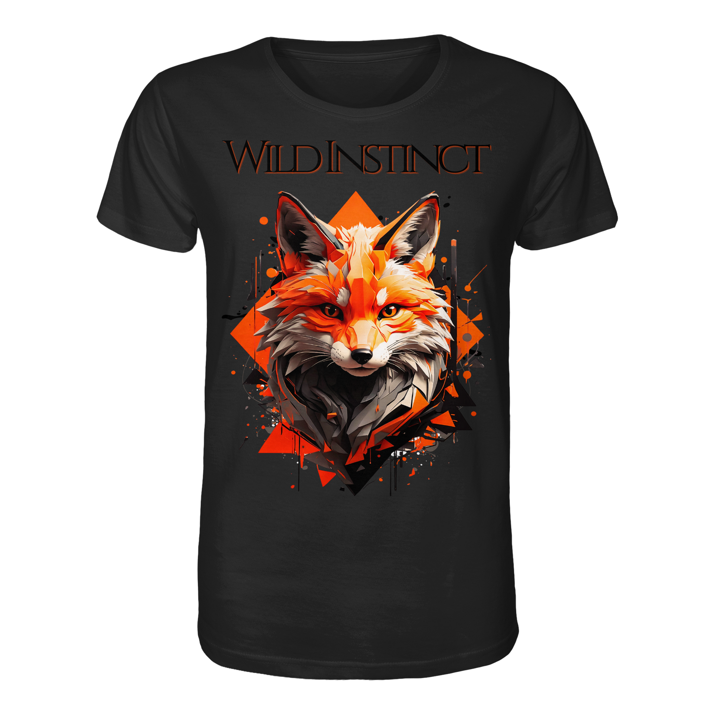 Organic Shirt Wild Instinct – Herbst T-Shirt aus Bio-Baumwolle mit Direktdruck für Damen und Herren
