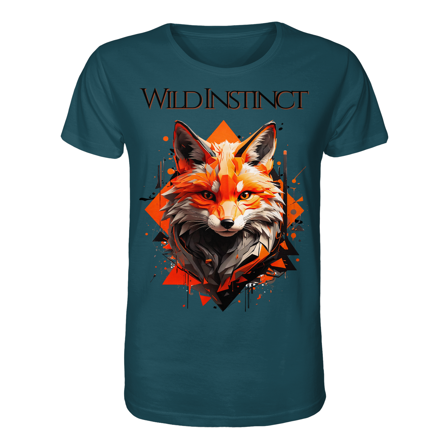 Organic Shirt Wild Instinct – Herbst T-Shirt aus Bio-Baumwolle mit Direktdruck für Damen und Herren