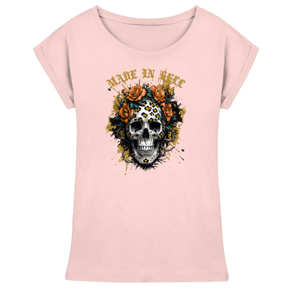 Streetwear Womens Extended Shoulder T-Shirt – Gothic Look