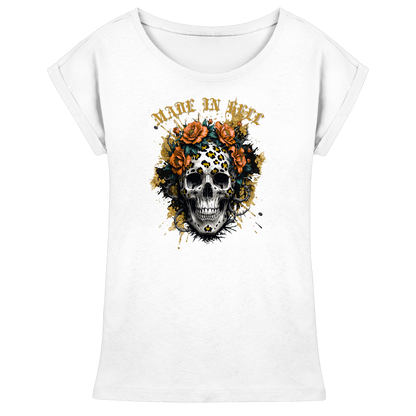 Streetwear Womens Extended Shoulder T-Shirt – Gothic Look