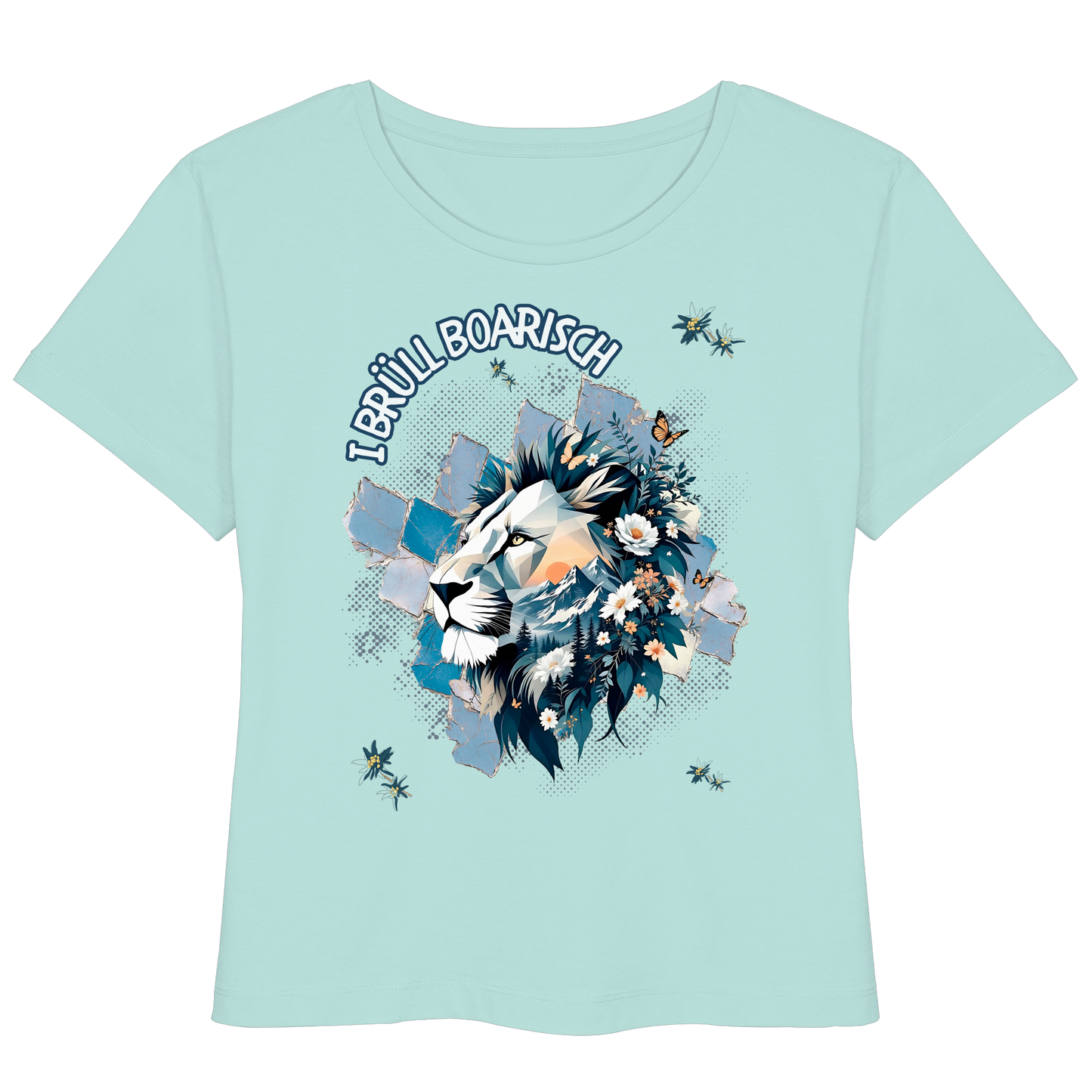 Bayern Dialekt  Womens Organic Lightweight T-Shirt – Boarisch Spruch für Wiesn, Volksfeste & Freizeit | Regular Fit Streetwear