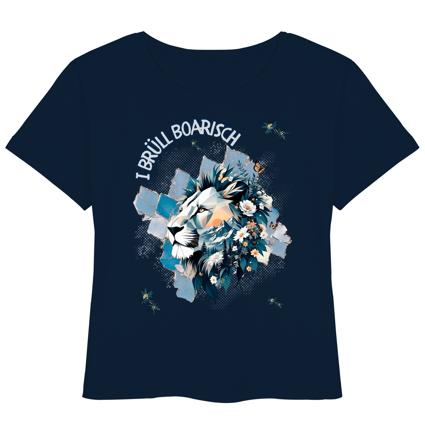 Bayern Dialekt  Womens Organic Lightweight T-Shirt – Boarisch Spruch für Wiesn, Volksfeste & Freizeit | Regular Fit Streetwear