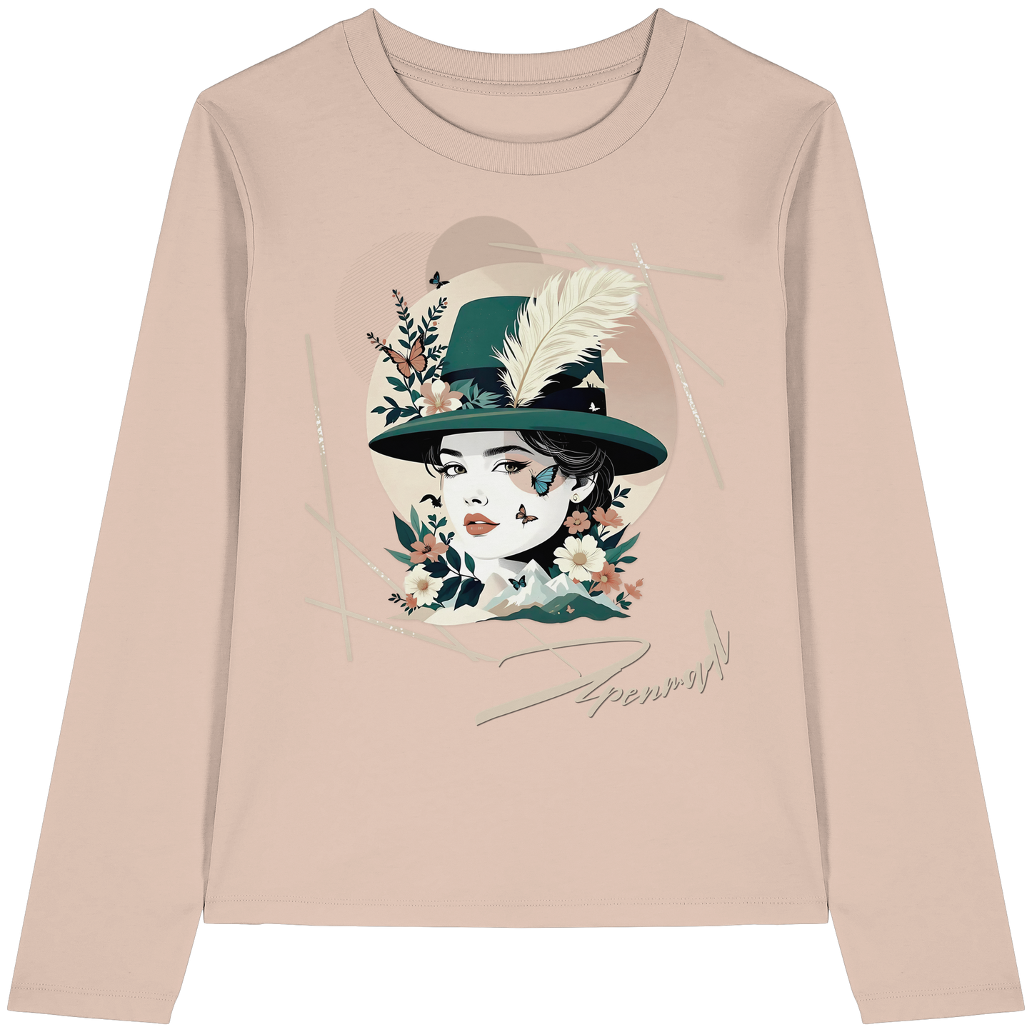 Damen Longsleeve Alpen Style – Moderne Trachtenmode für Wiesn, Volksfest und Freizeit