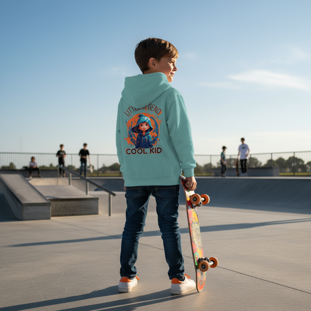 Kinder Hoodie Little Legend – cooler Kapuzenpullover für Jungen und Mädchen in Schule und Freizeit