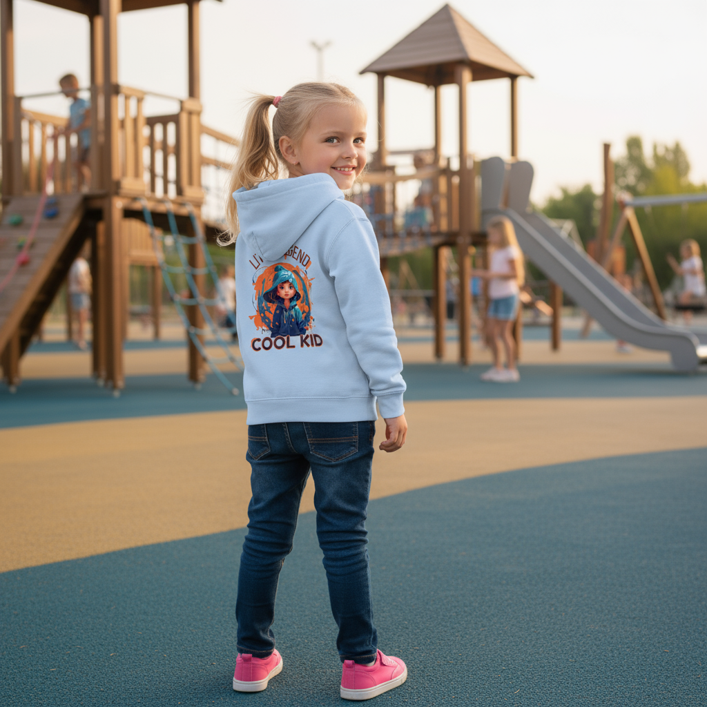 Kinder Hoodie Little Legend – cooler Kapuzenpullover für Jungen und Mädchen in Schule und Freizeit