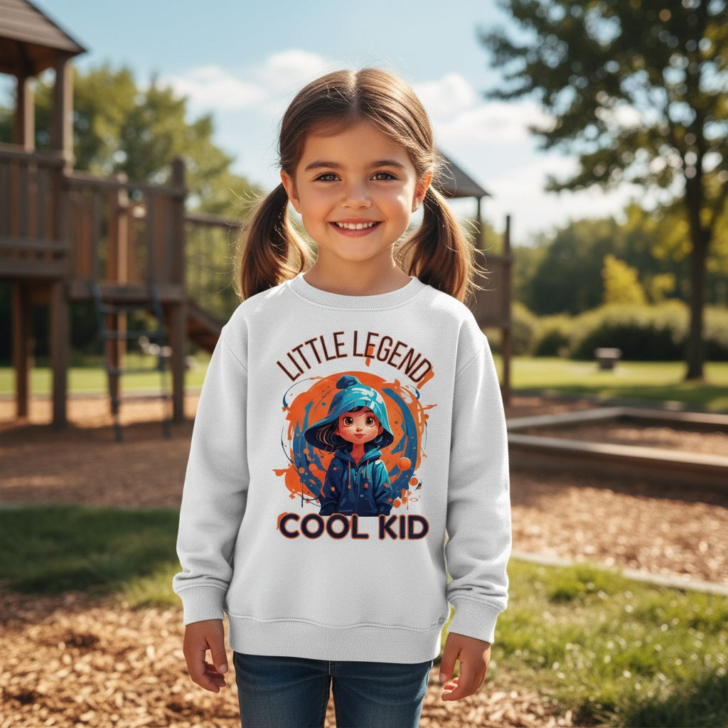 Kinder Sweater Little Legend – cooler Pullover für Jungen und Mädchen in Schule und Freizeit