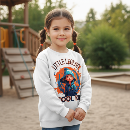 Kinder Sweater Little Legend – cooler Pullover für Jungen und Mädchen in Schule und Freizeit