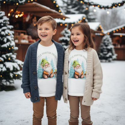 Little Winter Friend – Kinder Organic Shirt mit Winterwichtel