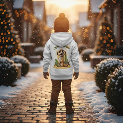 Kids Organic Hoodie Meerkat