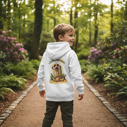 Kids Organic Hoodie Meerkat