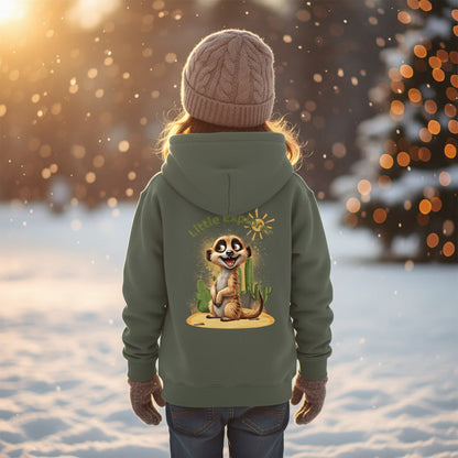 Kids Organic Hoodie Meerkat
