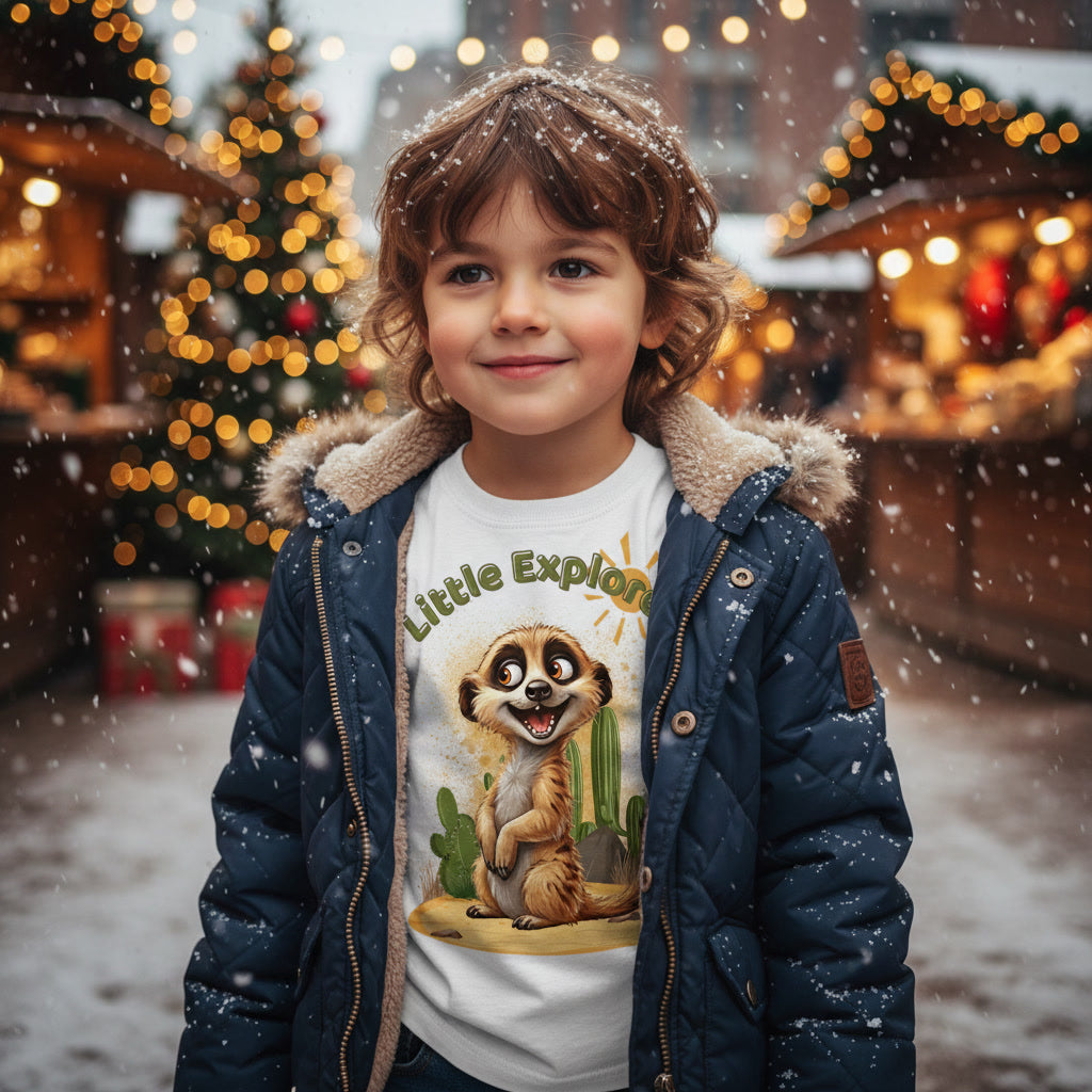 Kids Organic Shirt Little Explorer Adventure