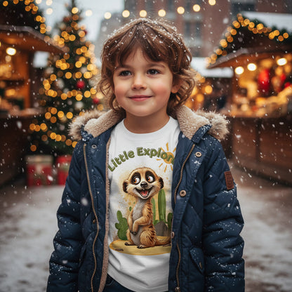 Kids Organic Shirt Little Explorer Adventure