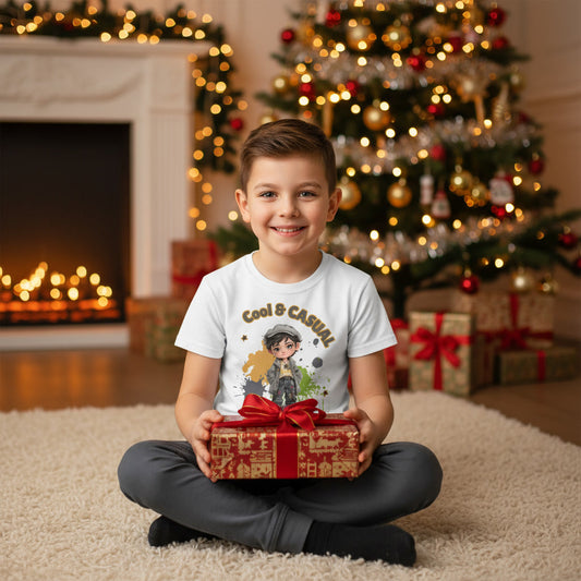 Kids Organic Shirt Cool & Casual – Jungen T-Shirt aus Bio-Baumwolle im Streetstyle Look