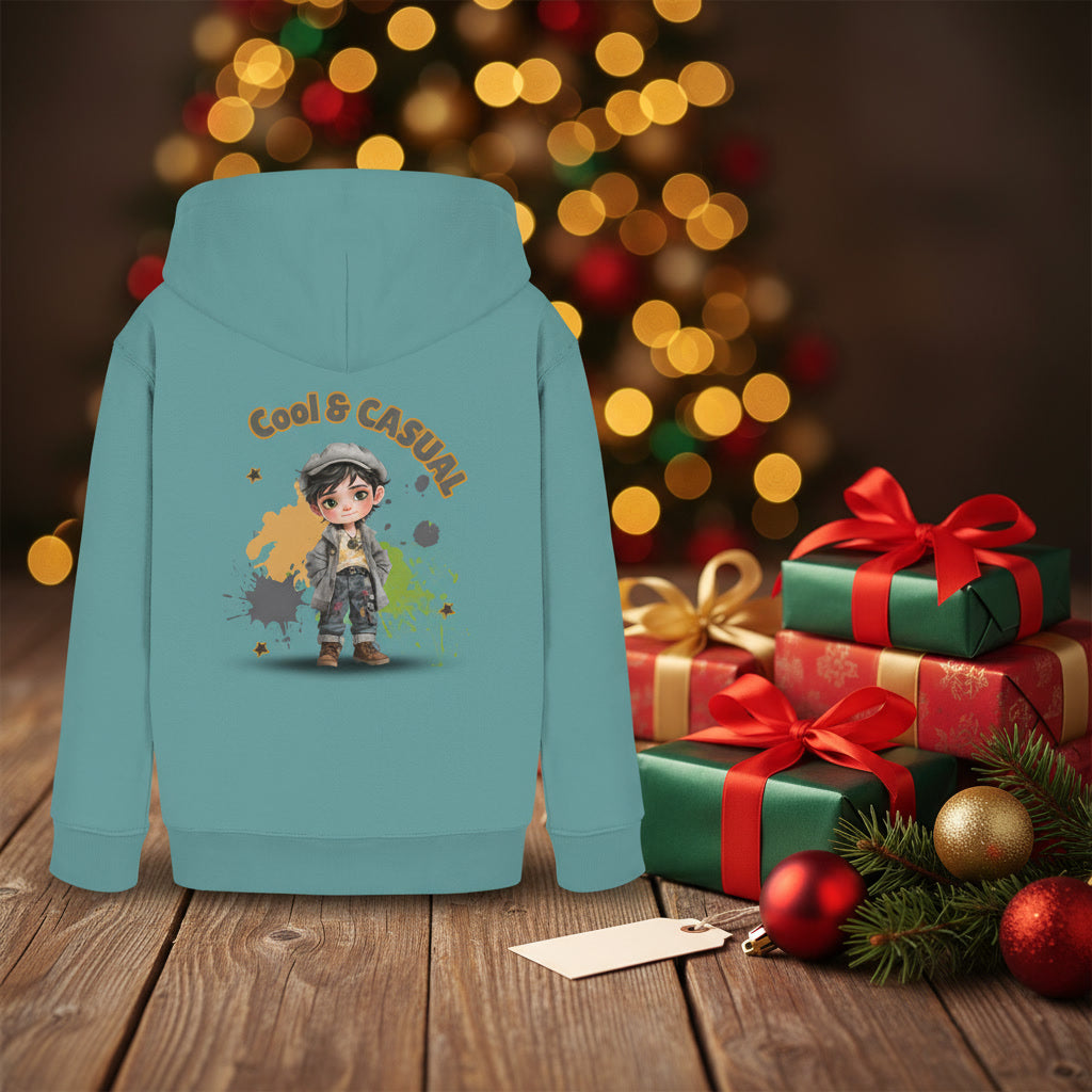 Kids Hoodie Cool & Casual – Jungen Hoodie mit Rückendruck, Herbst Hoodie im Streetstyle Look