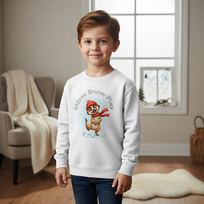 Milow Snow Play – Wintermotiv Sweatshirt für Kinder