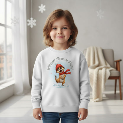 Milow Snow Play – Wintermotiv Sweatshirt für Kinder