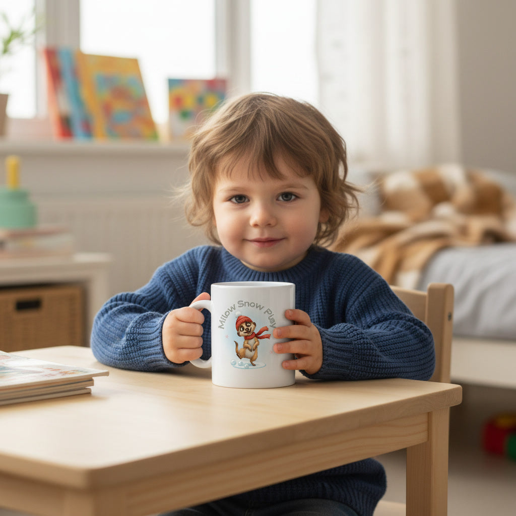 Milow Snow Play – Kinder-Tasse mit liebevollem Wintermotiv