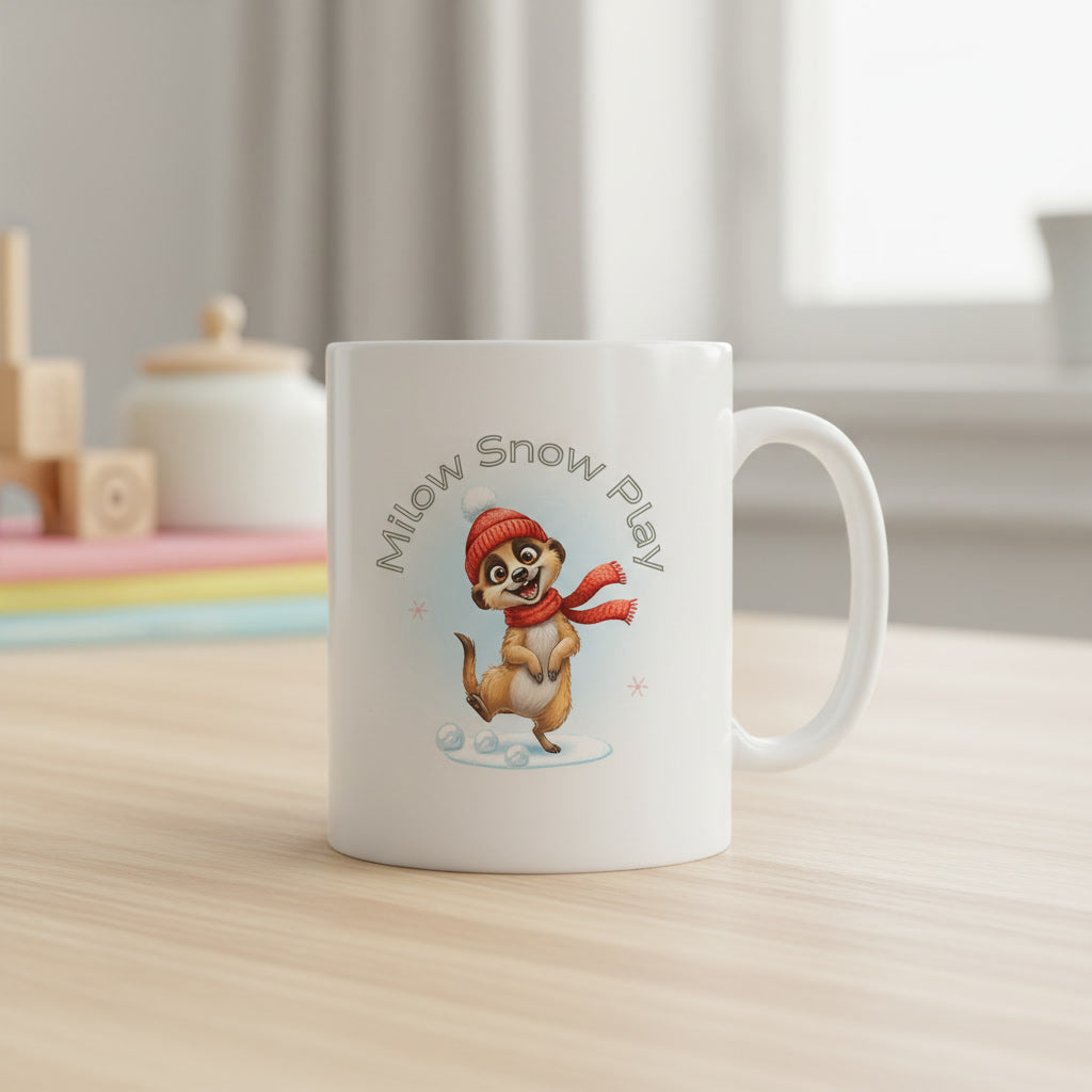 Milow Snow Play – Kinder-Tasse mit liebevollem Wintermotiv