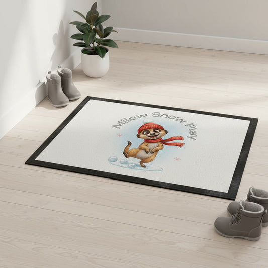 Milow Snow Play – Fußmatte 60×40 cm für Familienflur & Kinderzimmer