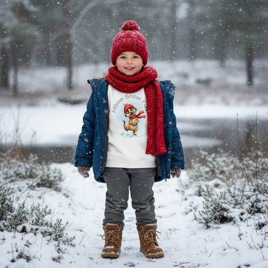 Milow Snow Play – Wintermotiv Sweatshirt für Kinder